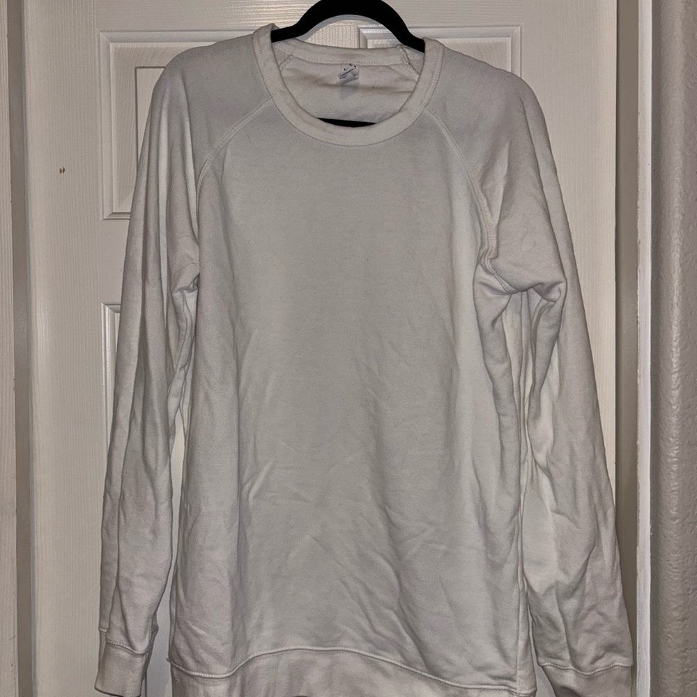 White Long Sleeve Sweatshirt